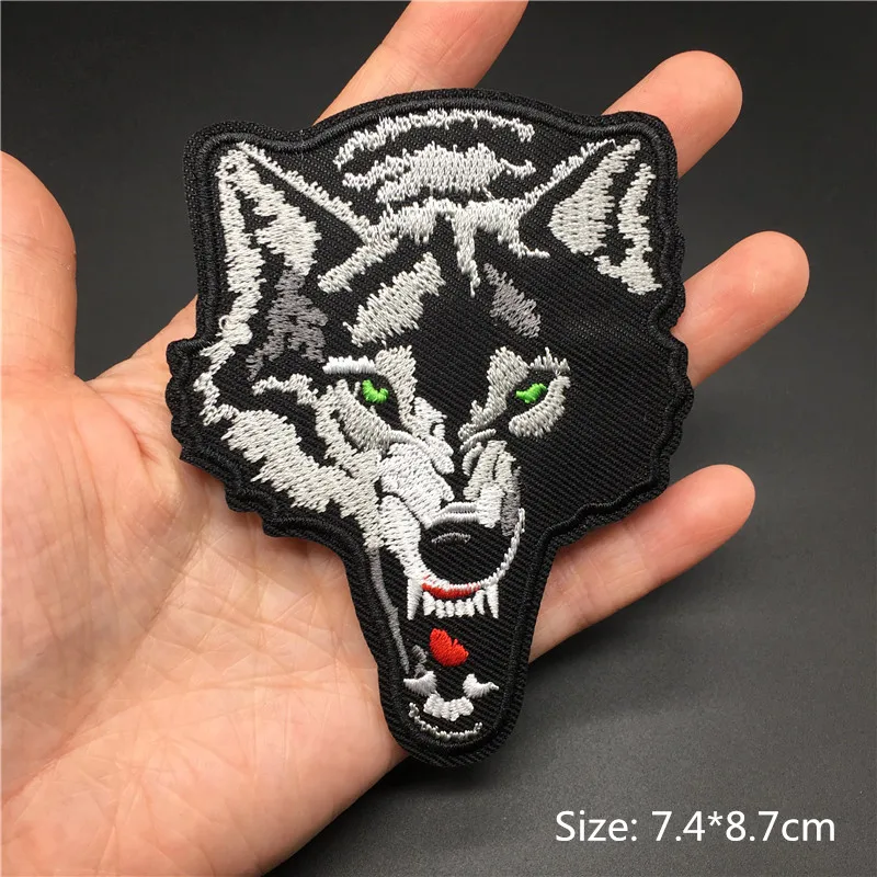 Parche Punk lobo negro – Táctico identificativo coser o planchar - imagen 4