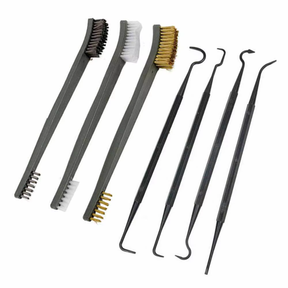 Kit limpieza universal – Cepillos acero y nailon para pistola y rifle