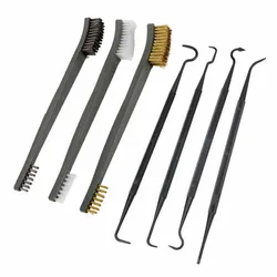 Kit limpieza universal – Cepillos acero y nailon para pistola y rifle