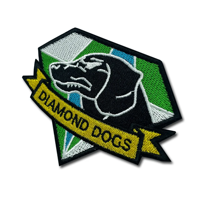 Parche bordado táctico militar con diseño diamante - imagen 3
