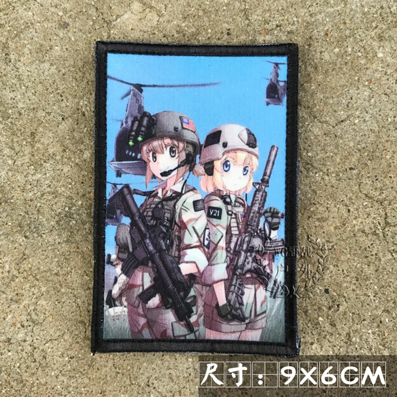 Parche táctico Gun Girl Team Operator anime bordado - imagen 5