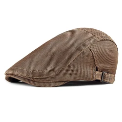 Gorra táctica de malla transpirable retro lisa al aire libre para golf