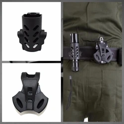Funda táctica linterna Paintball con puño superior y enganche
