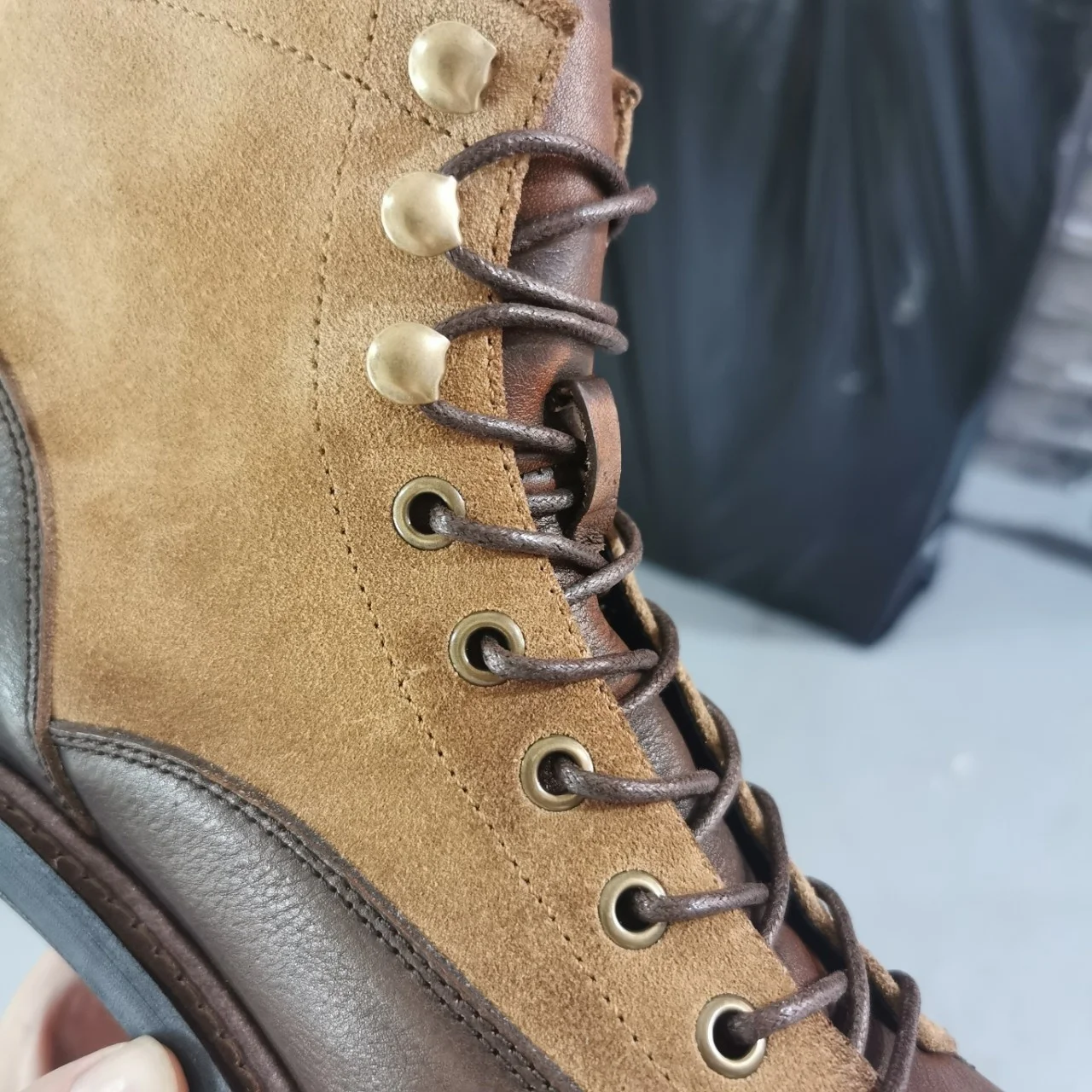 Botas de montaña hombre – Cuero profesional outdoor trekking - imagen 5