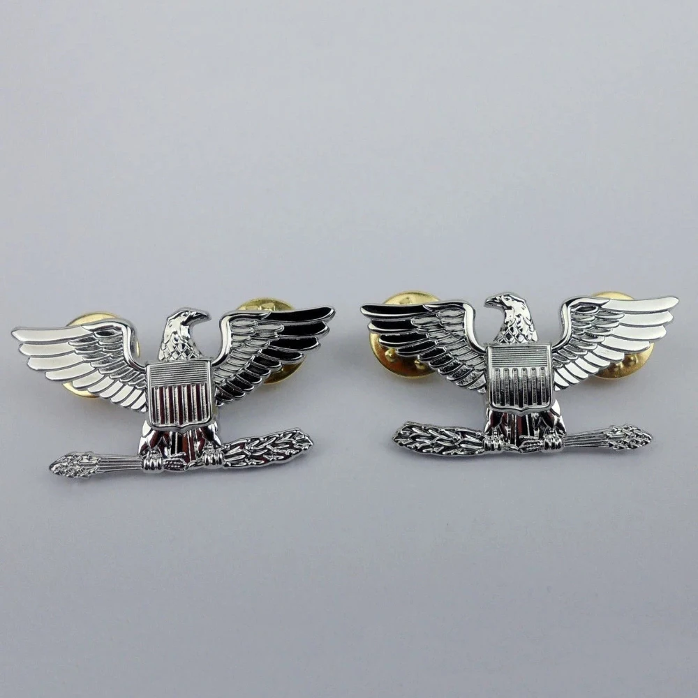 Insignia de rango Coronel con pin águila de EE. UU. para oficiales - imagen 4