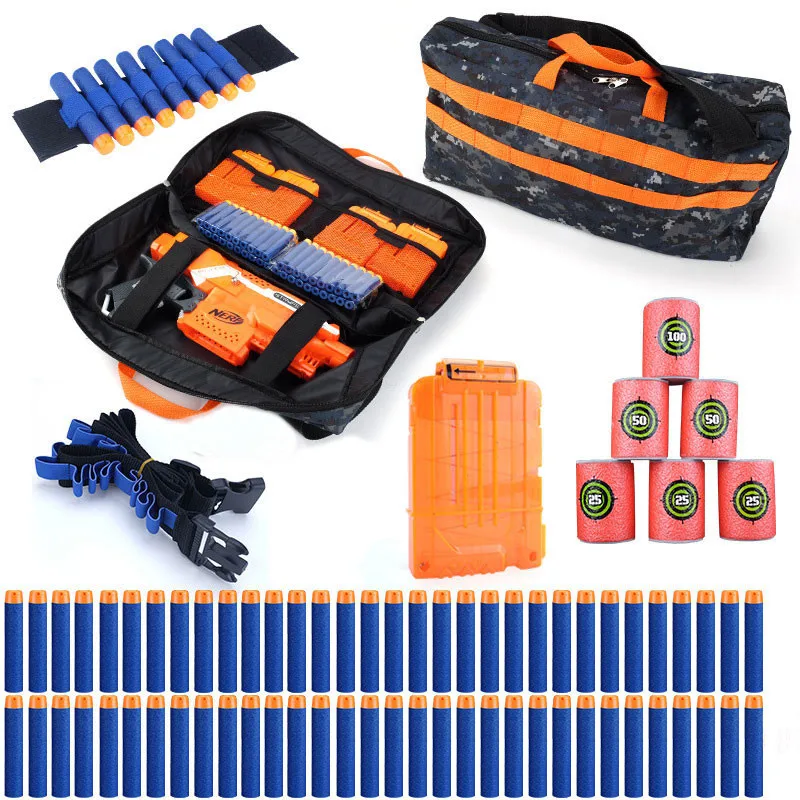 Kit táctico Nerf balas suaves con cargadores y bolsa de muñeca - imagen 5