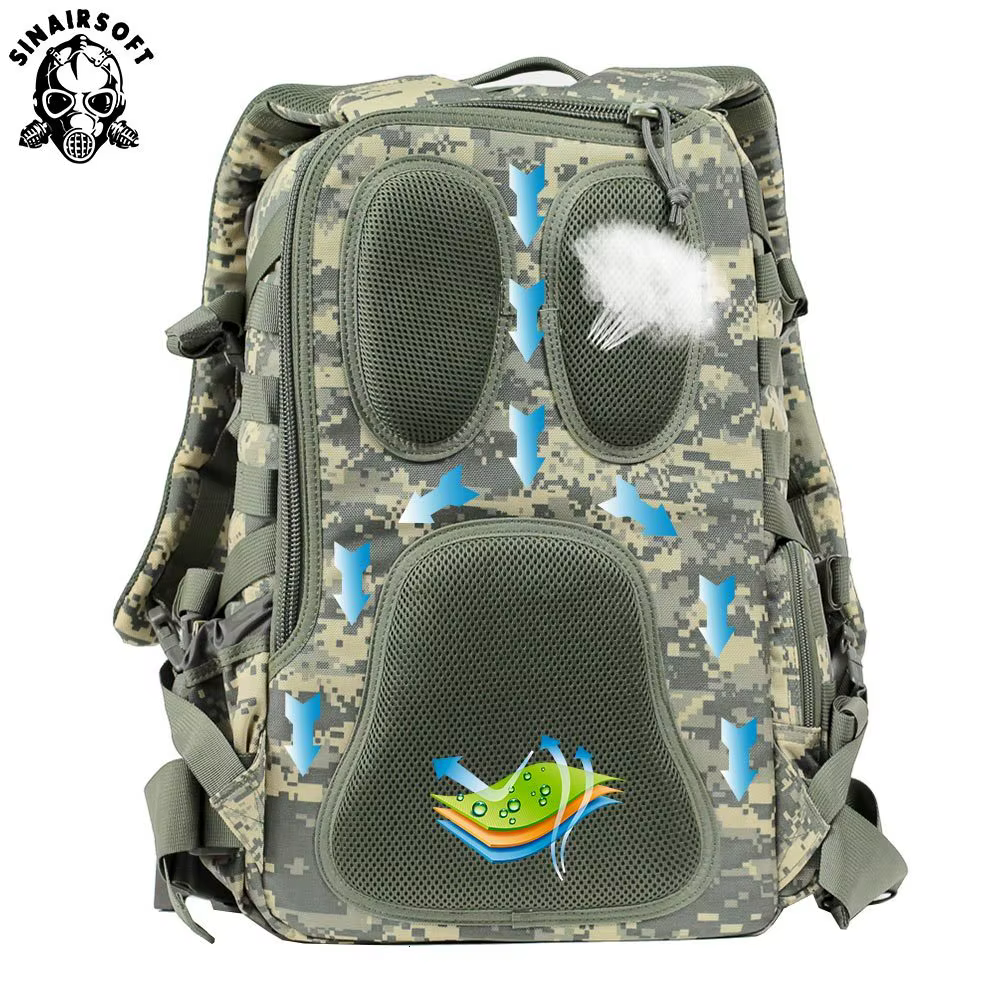 Mochila táctica nailon 1000D 30L impermeable – Exterior y caza - imagen 4