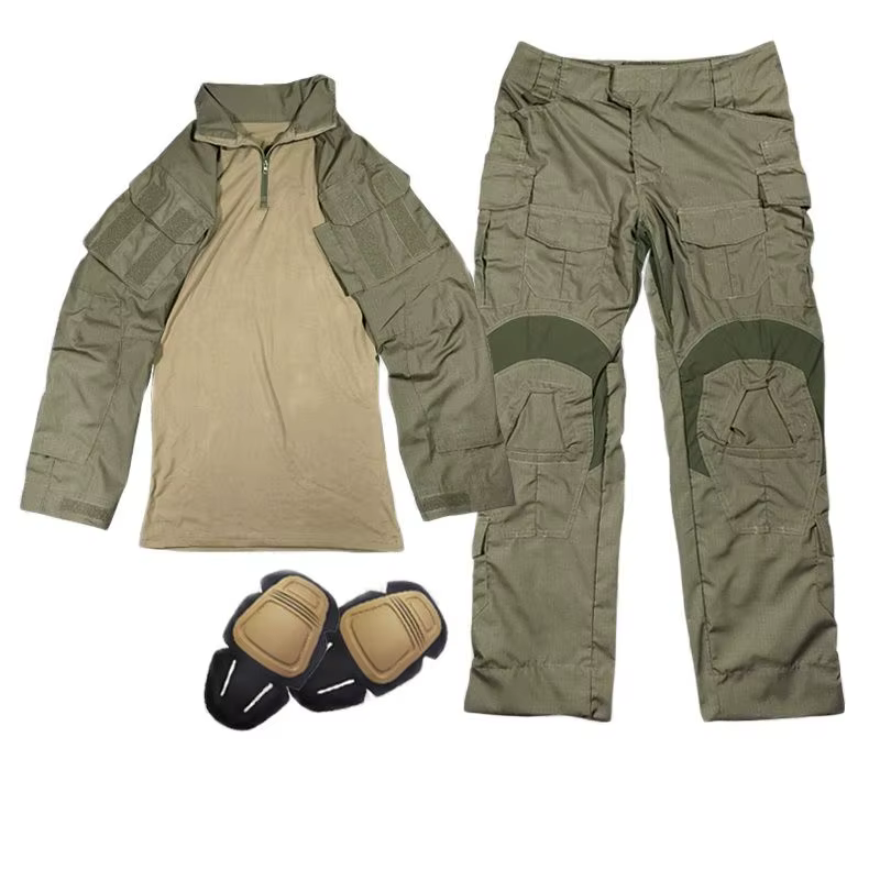 Frog Ranger traje táctico verde conjunto chaqueta y pantalón militar