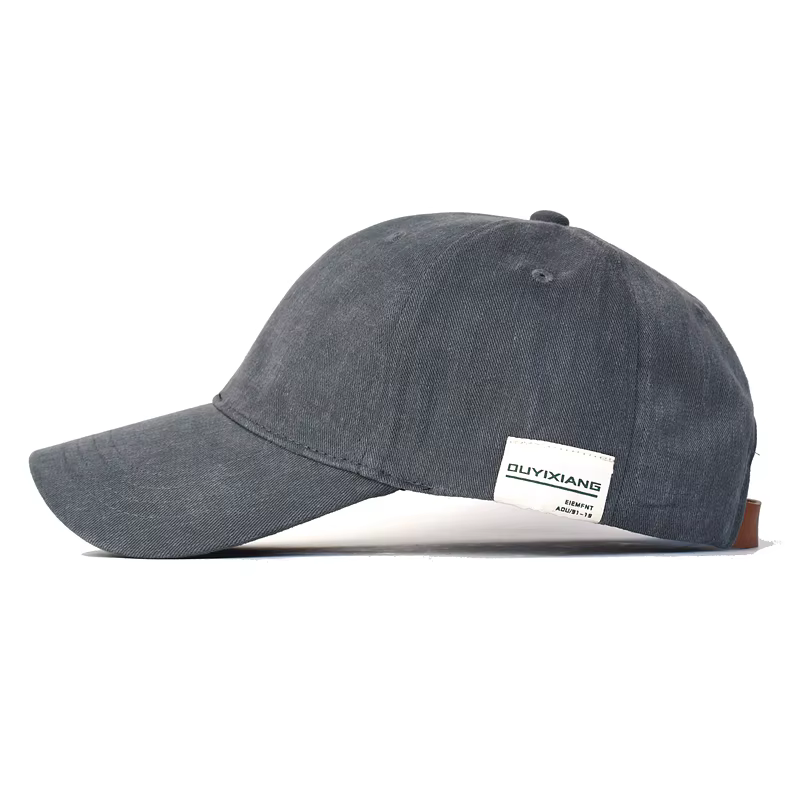 Gorra de béisbol vintage algodón, perfil bajo ajustable informal - imagen 3