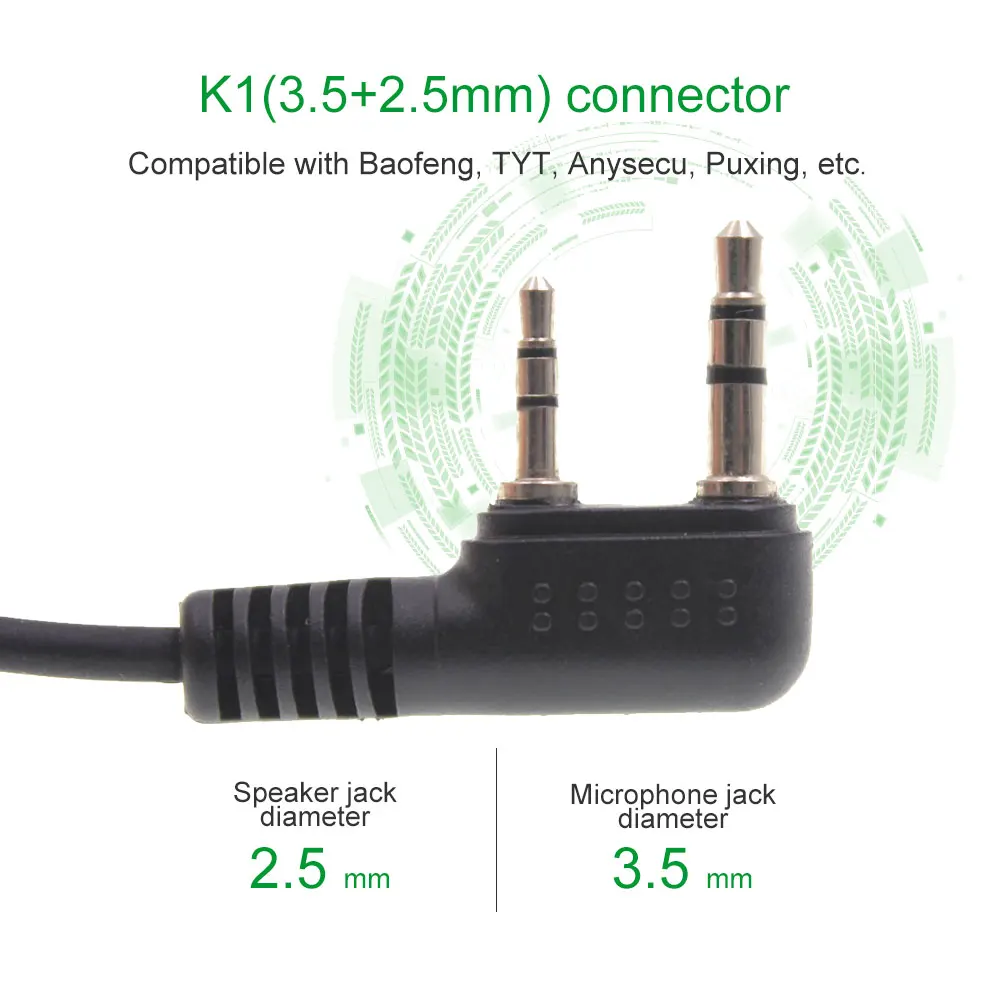 Auricular Air Tube AT-G2.0-K1 manos libres para radio táctica - imagen 5