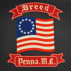Parche Bordado Motorista Breed – Para Coser o Planchar