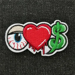 Parche bordado Rock N Roll para ropa - para coser o planchar