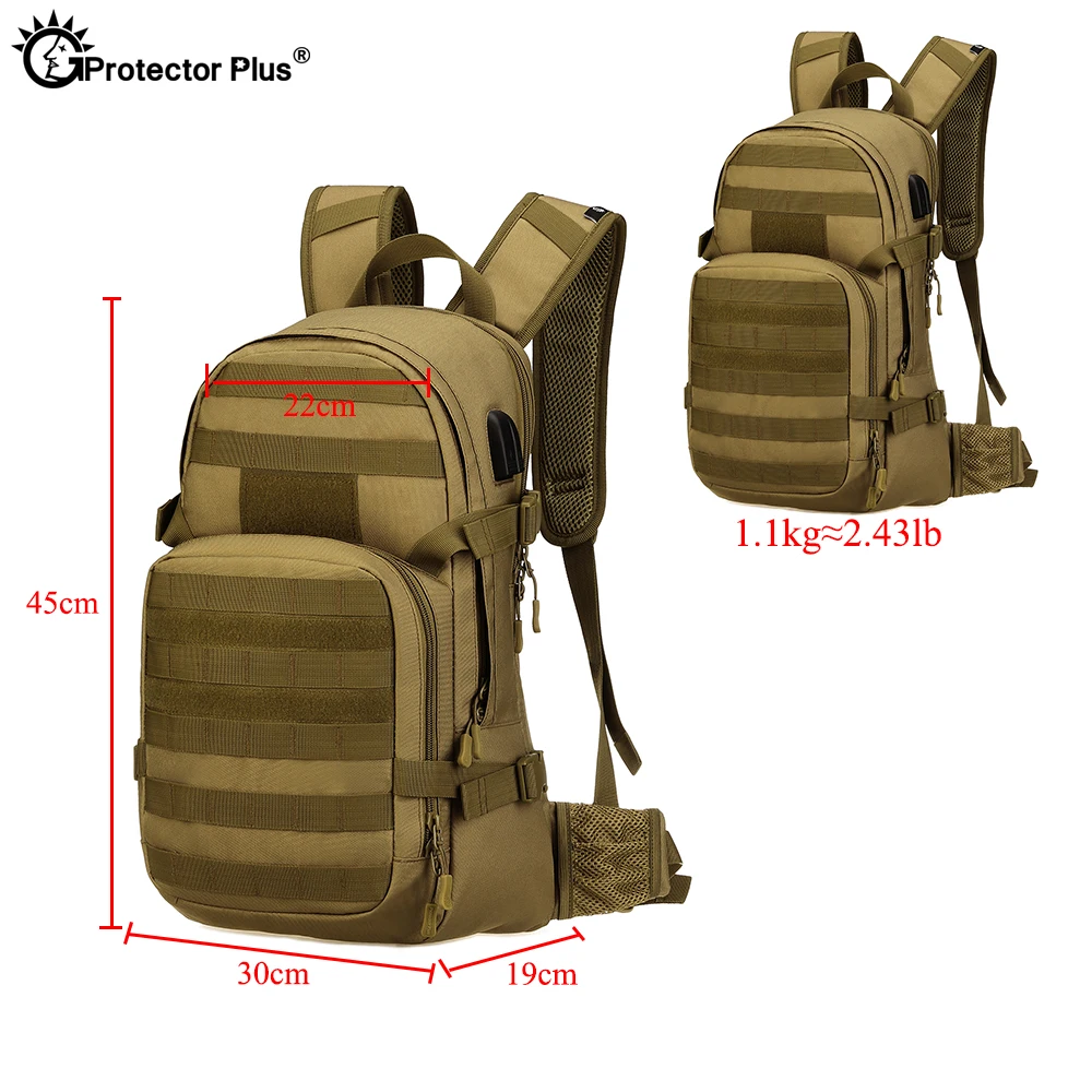 Protector Plus – Mochila táctica outdoor 25L con bolsa de agua 2.5L - imagen 2