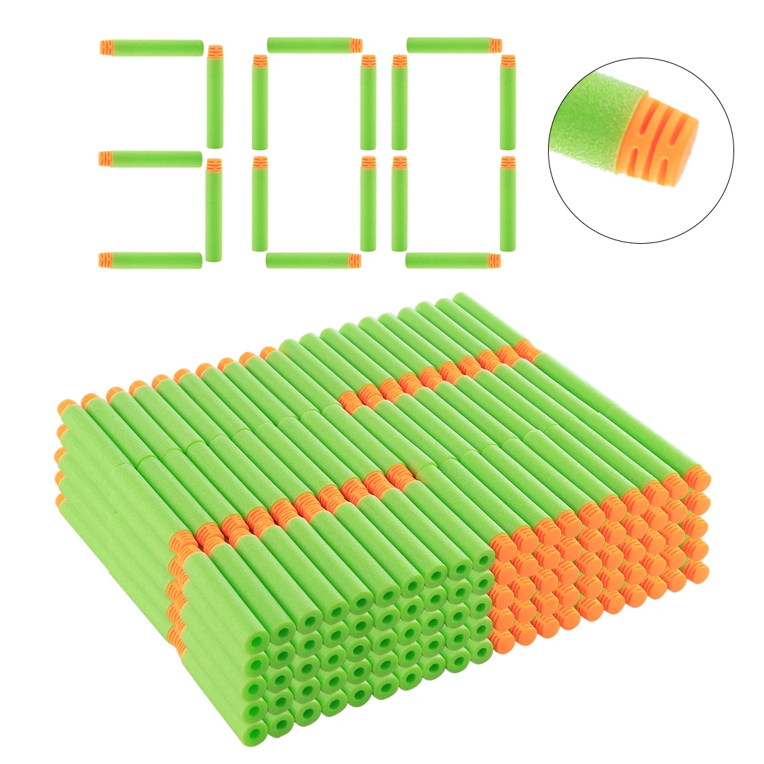 Dardos de Repuesto Compatible con Pistola Nerf Elite – 300 Unidades - imagen 3