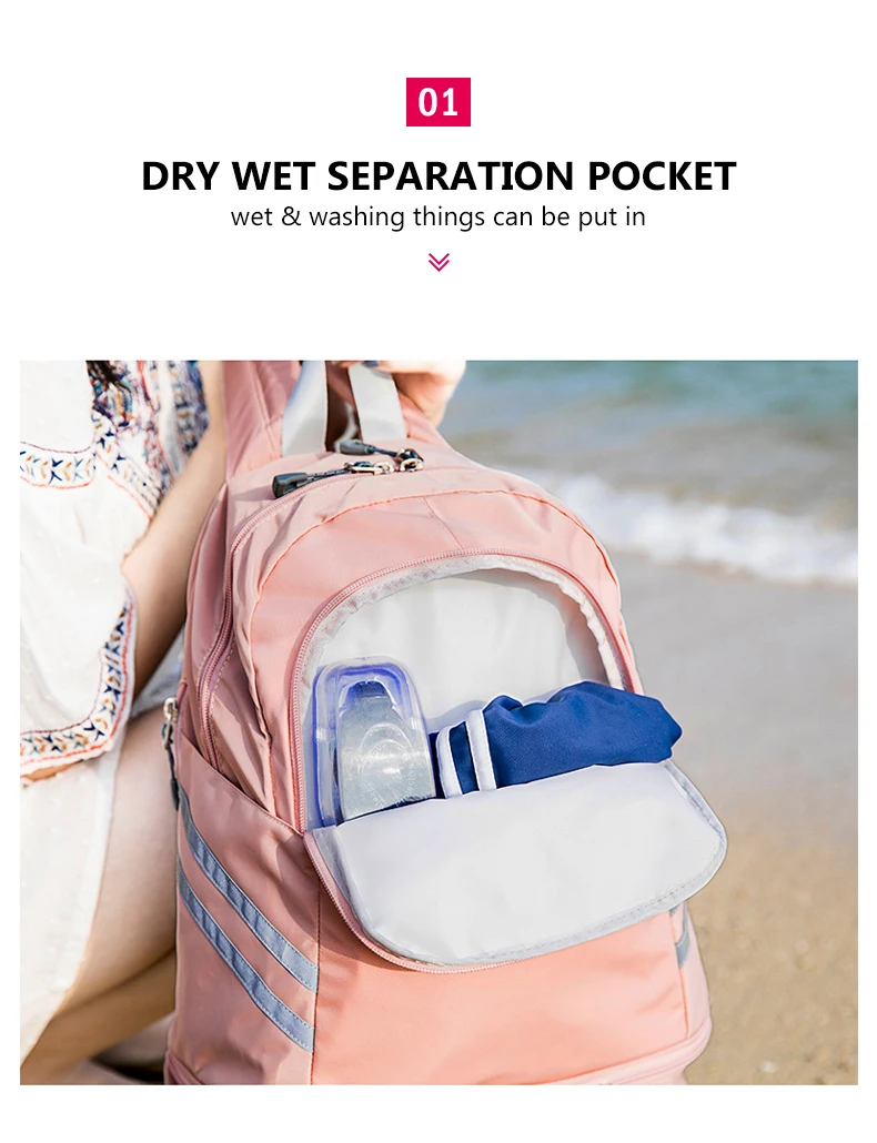 Bolsillo seco y húmedo abierto