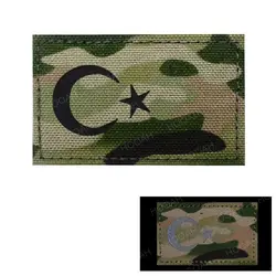 HOOAH Brazalete Táctico Reflectante Infrarrojo Bandera Turquía