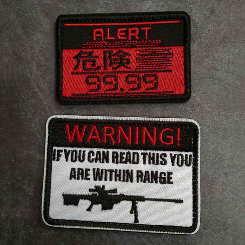 Parche bordado ALERT táctico – Insignia militar para chaqueta - imagen 3