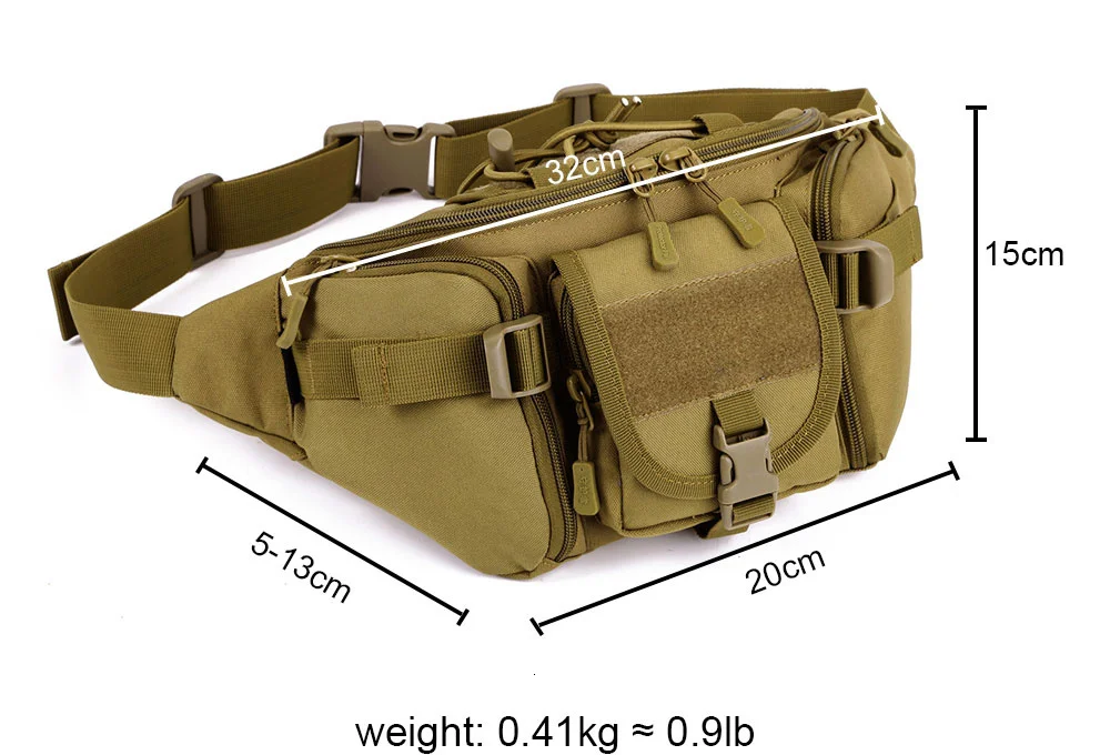 Bolsa táctica MOLLE detalle del sistema de enganche