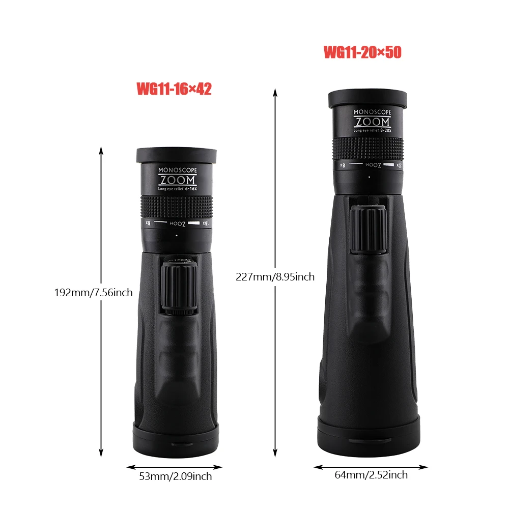 Monocular WG11 8-20x50 para caza y observación naturaleza - imagen 5