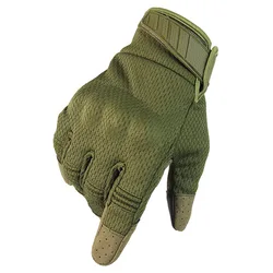 Guantes tácticos antideslizantes pantalla táctil, dedos completos