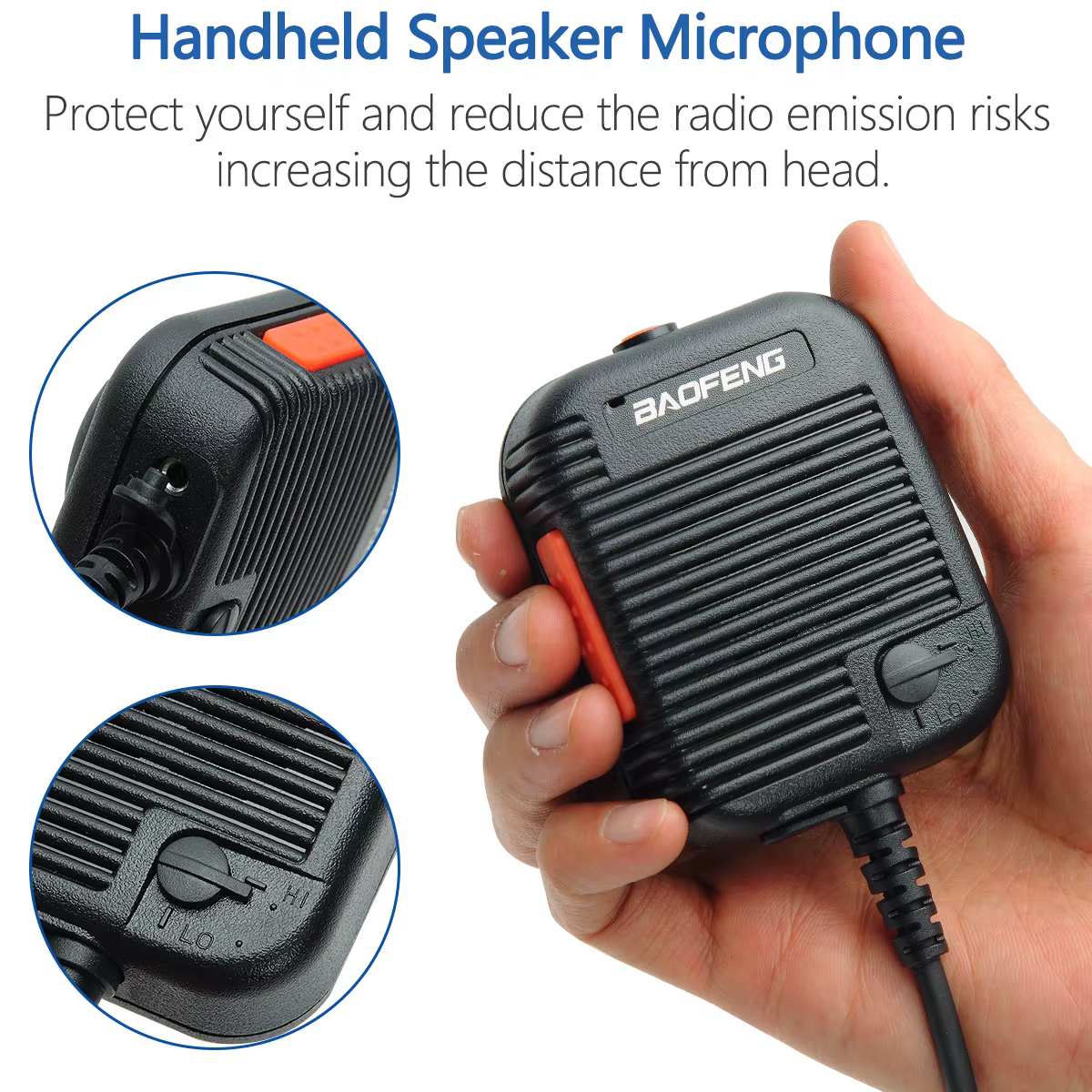 Micrófonoaltavoz Baofeng regulable para UV-5R y BF-888S - imagen 4