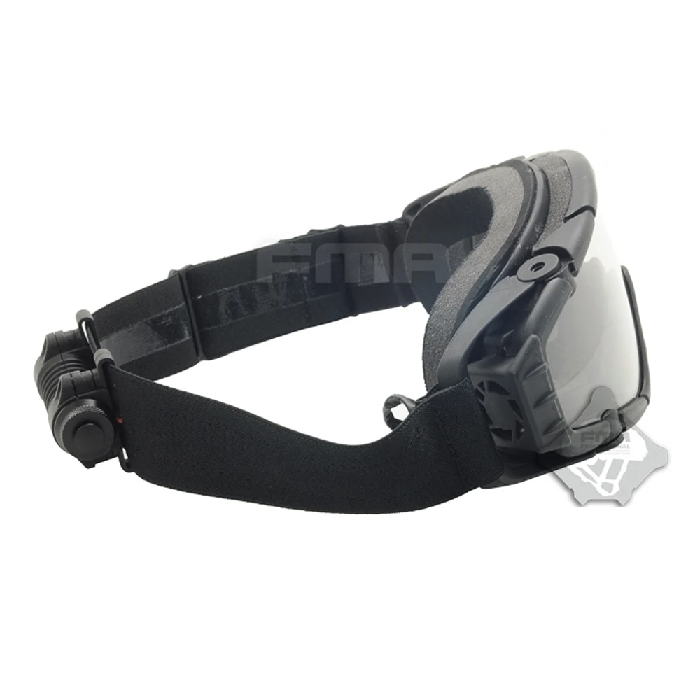 Gafas balísticas tácticas compatibles con casco – Negro/Tan militar - imagen 2