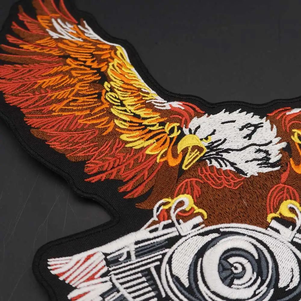 Parche táctico águila bordado grande para planchar - imagen 3