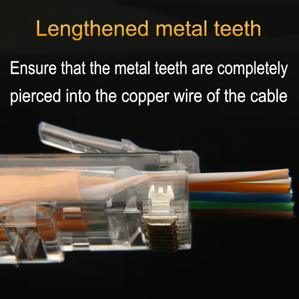 Conector RJ45 Cat6 xintylink – Plug 8P8C UTP ethernet - imagen 4