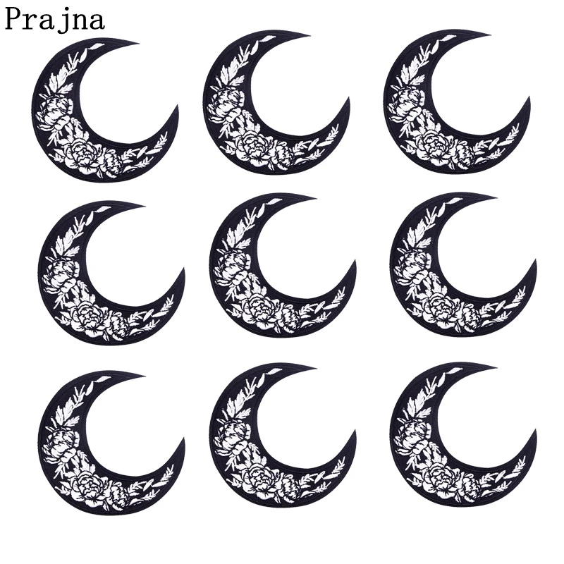 Parche termoadhesivo Luna bordado para chaquetas y mochilas