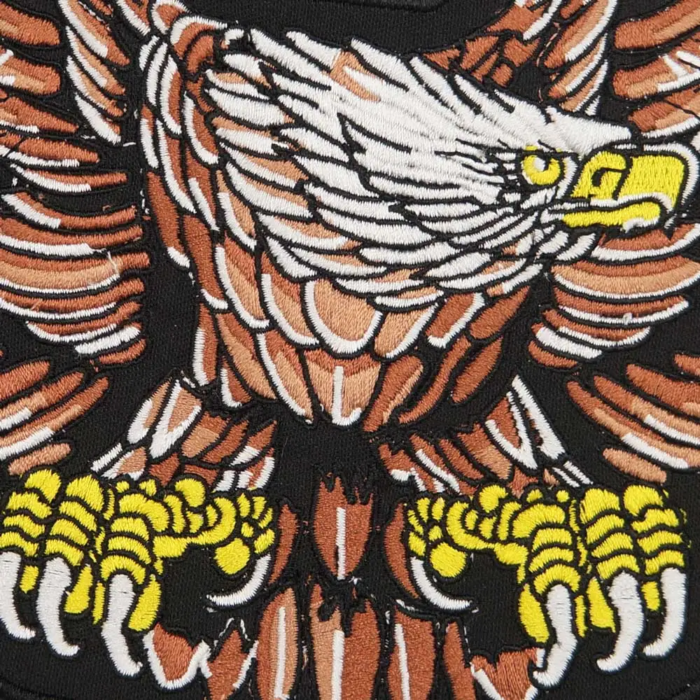Parche bordado táctico águila para planchar en chaqueta de cuero - imagen 5