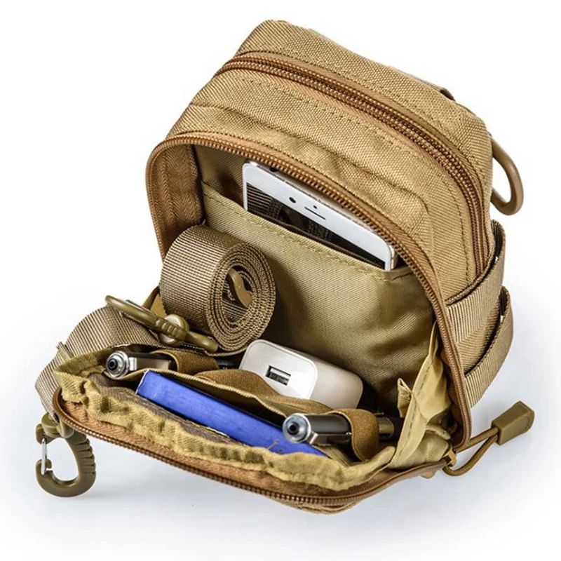 Bandolera táctica cruzada – Bolsa portapasaportes viaje MOLLE - imagen 5