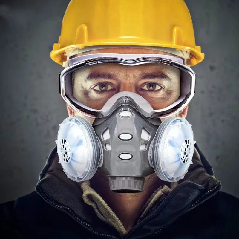 Respirador táctico antipolvo – Máscara con filtro algodón anti-humo - imagen 5