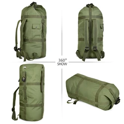 Mochila táctica militar impermeable 70L outdoor camping senderismo