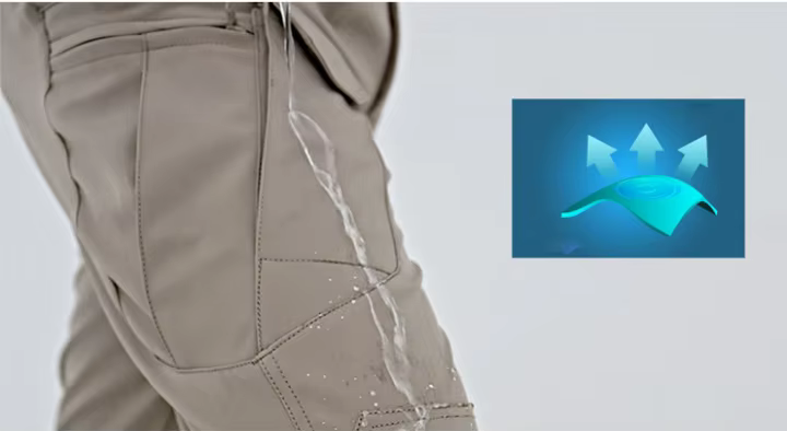 Pantalones cargo tácticos Mazerout en uso outdoor