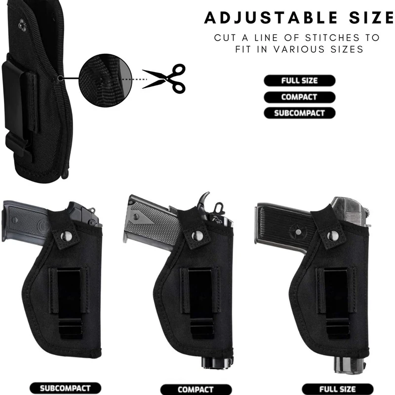 Funda ambidiestra universal OWB IWB para transporte oculto pistola - imagen 5