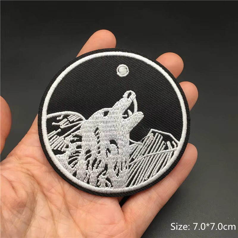 Parches bordados negros tácticos – Insignias resistentes para chaleco - imagen 4