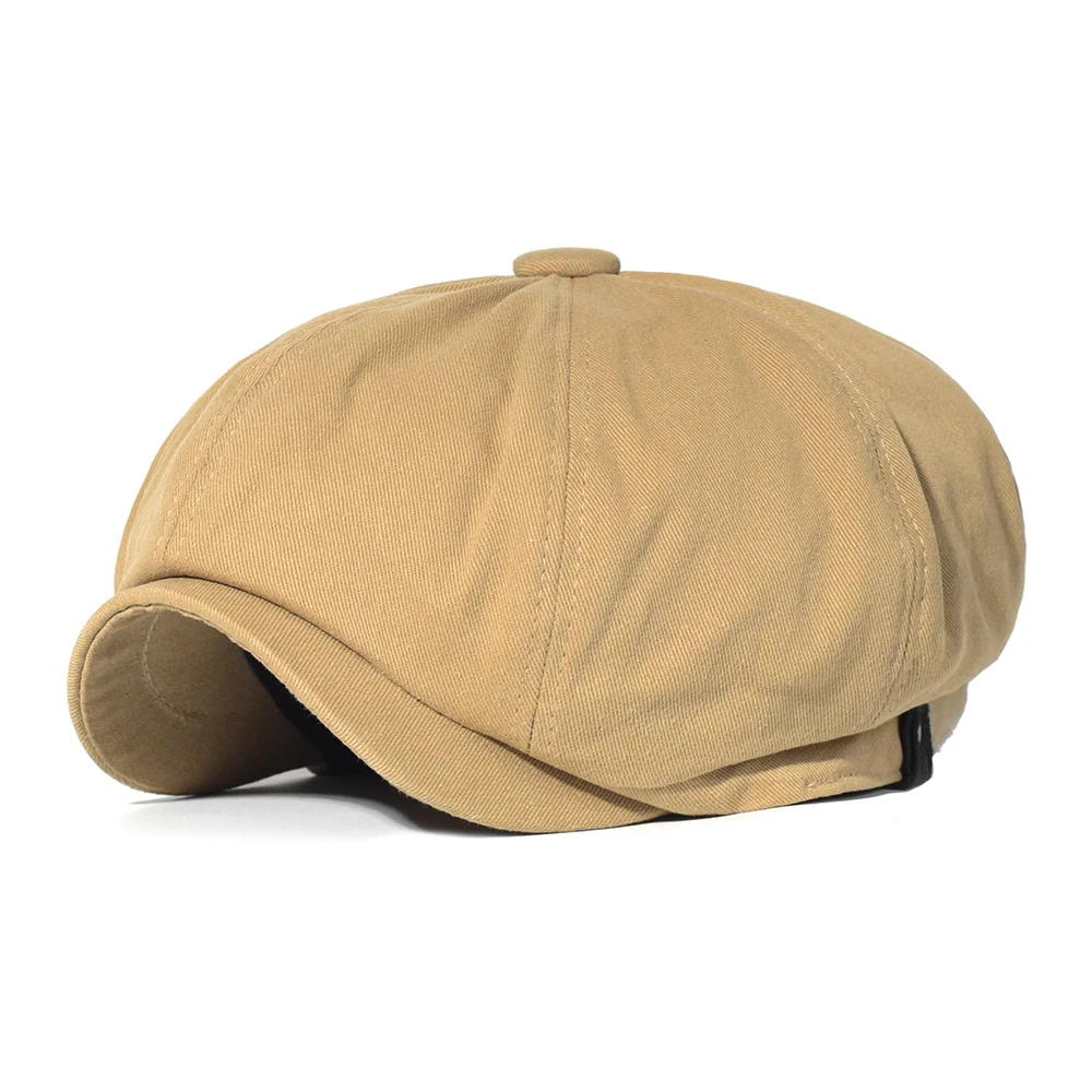 Gorra estilo Gatsby en tejido liso