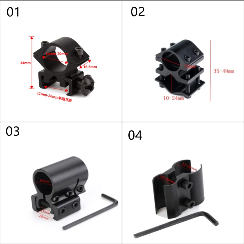 Detalle del riel compatible y su encaje