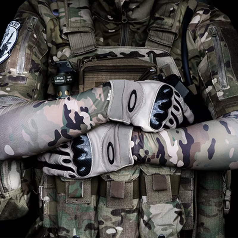 Manga brazo camuflaje elástica transpirable para caza ciclismo - imagen 3