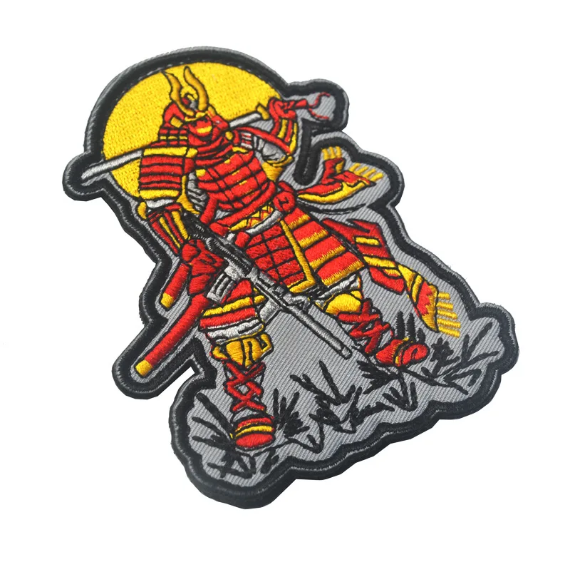 Parche táctico militar de sujeción insignia y armadura samurái vikingo - imagen 3