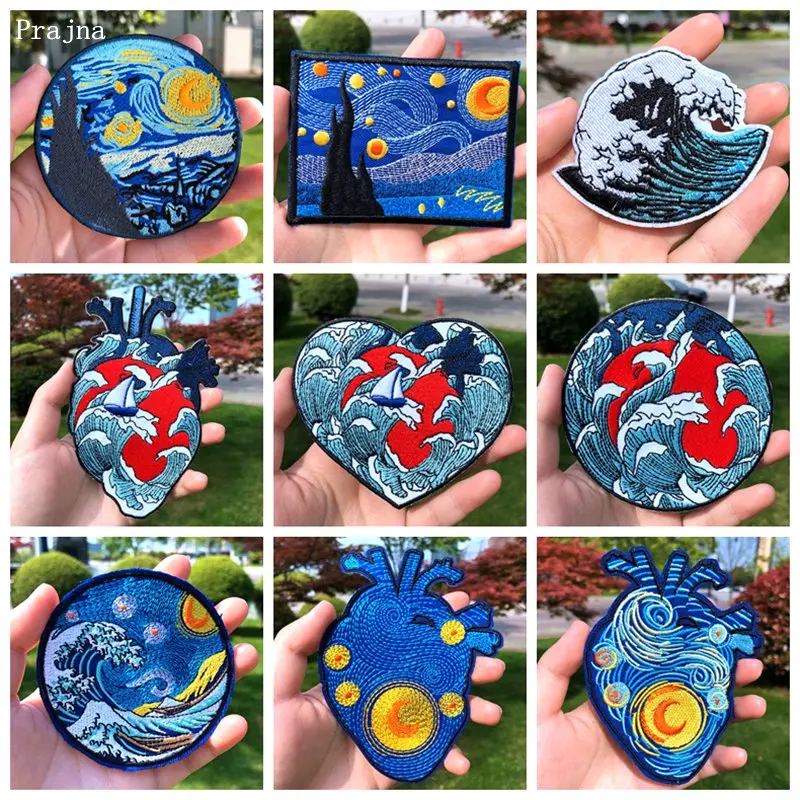 Parche Prajna Van Gogh bordado – Para planchar o coser - imagen 3