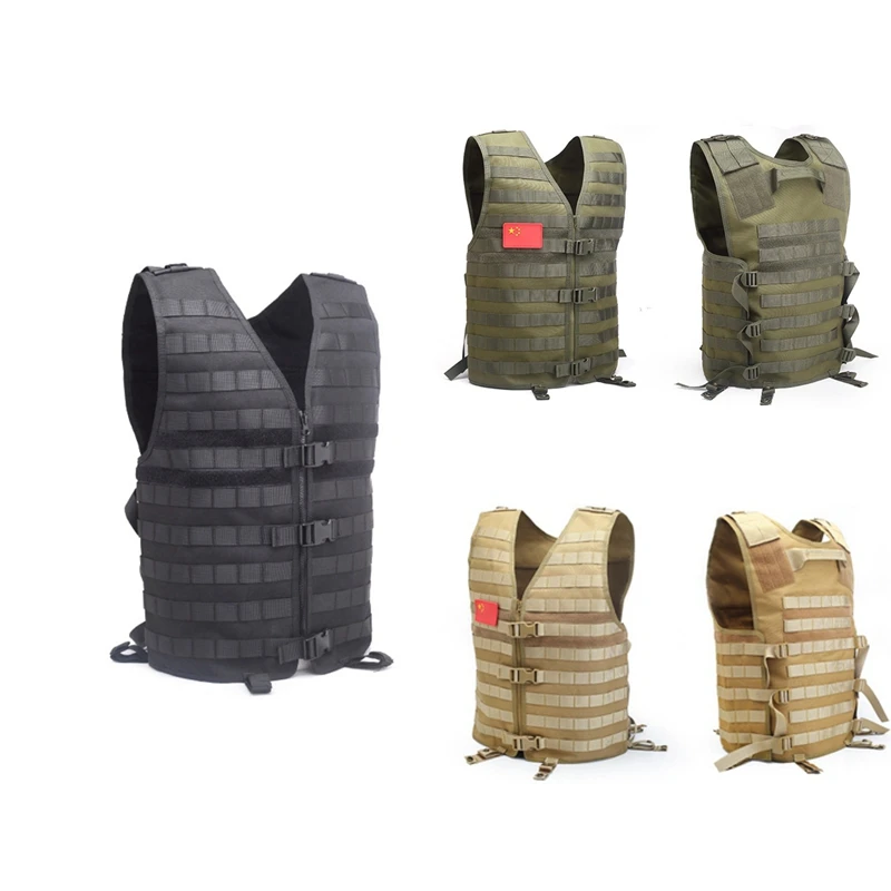 Chaleco táctico MOLLE de camuflaje militar para Airsoft