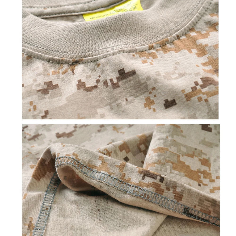 Camisa táctica de combate camuflaje cuello redondo para caza outdoor - imagen 5
