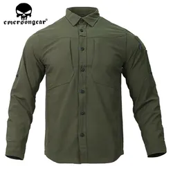 Emersongear Camiseta táctica hombre transpirable con bolsillos