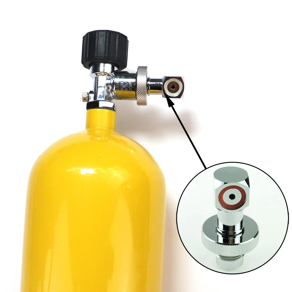 Adaptador de buceo DIN A para cilindros, rellenado tanque - imagen 2