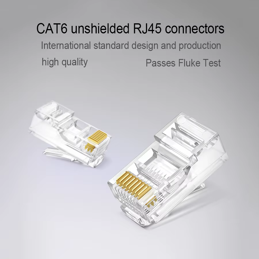 Conector RJ45 CAT6 Macho UTP Ethernet sin blindaje - imagen 2