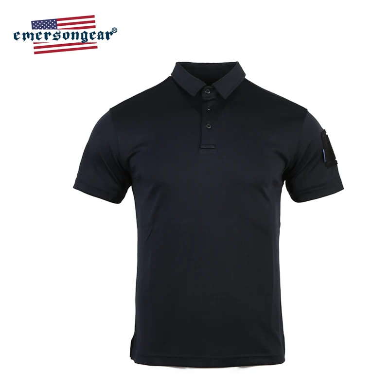 Emersongear Polo táctico secado rápido – Azul para senderismo y caza - imagen 2