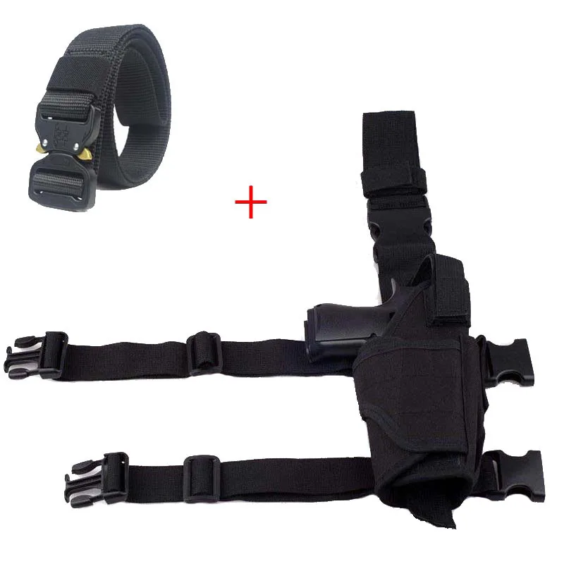 Conjunto completo funda de pierna y cinturón