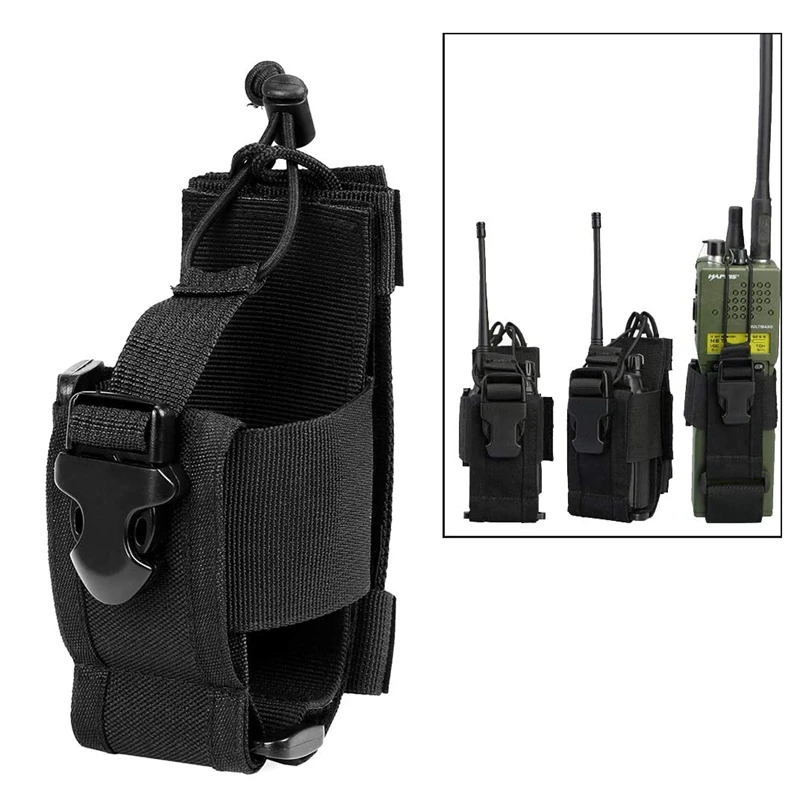 Bolsa táctica MOLLE con funda para radio y riñonera nailon