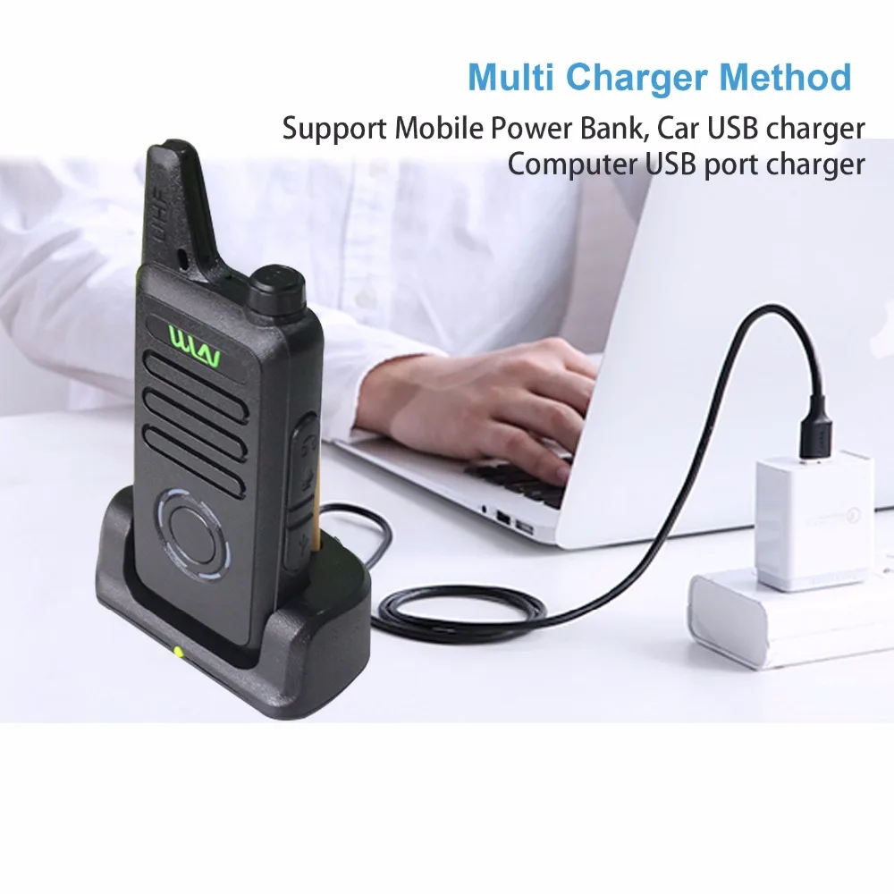 Base de carga con walkie talkie cargado